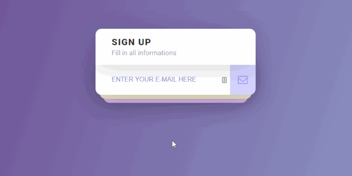 Single Field Account Registration Form